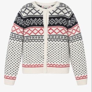 Bonpoint IVORY WOOL & CASHMERE KNIT CARDIGAN